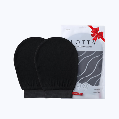 Icon™ LOTTA Exfoliating Gloves 2Pcs Deep Exfoliation Mitt of 150D Shower Body Scrub Exfoliant Scrubber Glove Skin for Cleanse Dead or Dry Skin 100% Viscose Fiber Suitable for Men and Women